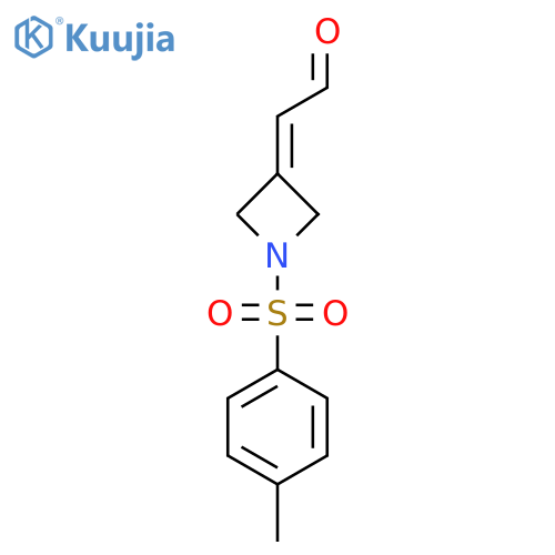 2-(1-Tosylazetidin-3-ylidene)acetaldehyde structure