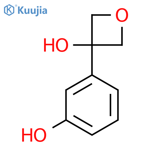 3-(3-Hydroxyphenyl)oxetan-3-ol structure