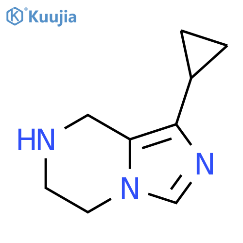 Imidazo[1,5-a]pyrazine, 1-cyclopropyl-5,6,7,8-tetrahydro- structure