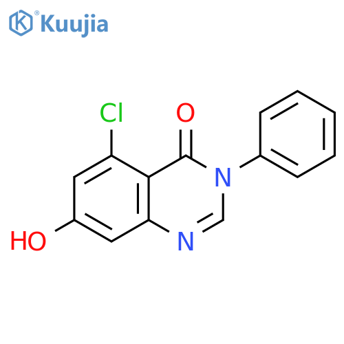 4(3H)-Quinazolinone, 5-chloro-7-hydroxy-3-phenyl- structure