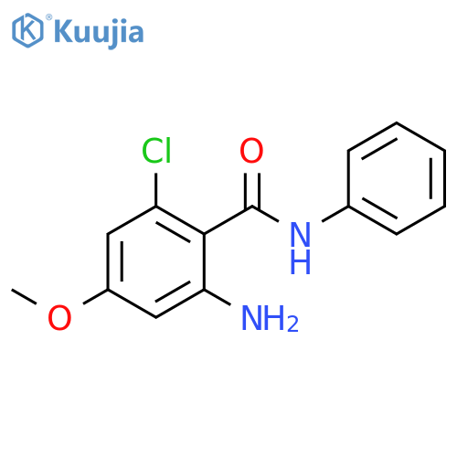 Benzamide, 2-amino-6-chloro-4-methoxy-N-phenyl- structure