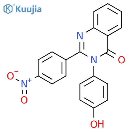 4(3H)-Quinazolinone, 3-(4-hydroxyphenyl)-2-(4-nitrophenyl)- structure