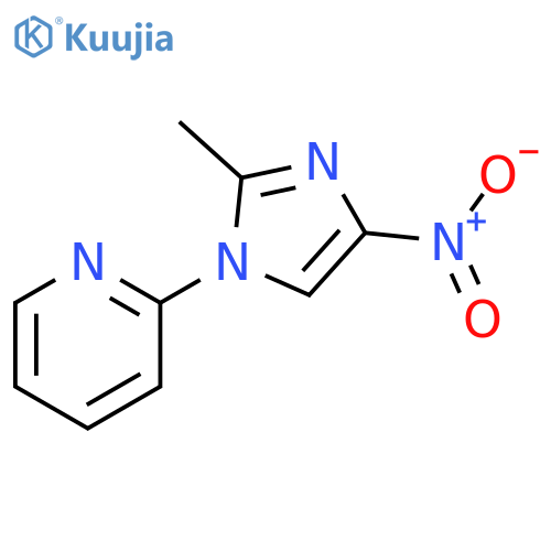 Pyridine, 2-(2-methyl-4-nitro-1H-imidazol-1-yl)- structure