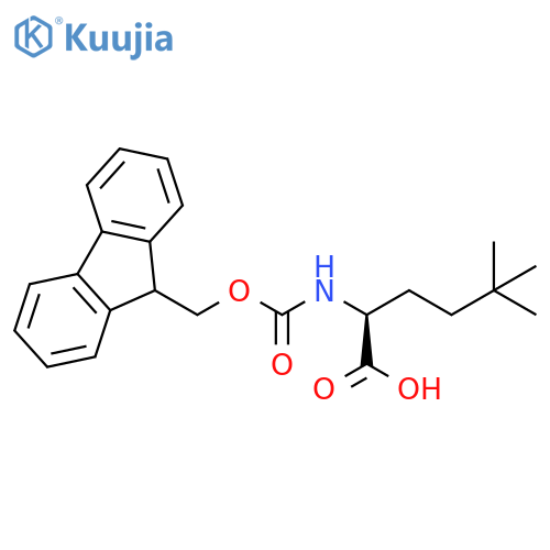 2-({[(9H-fluoren-9-yl)methoxy]carbonyl}amino)-5,5-dimethylhexanoic acid structure