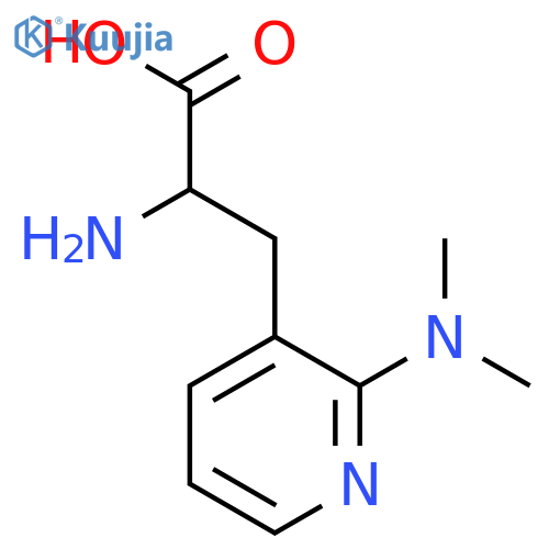 2-amino-3-2-(dimethylamino)pyridin-3-ylpropanoic acid structure