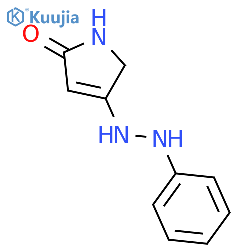 2H-Pyrrol-2-one, 1,5-dihydro-4-(2-phenylhydrazino)- structure
