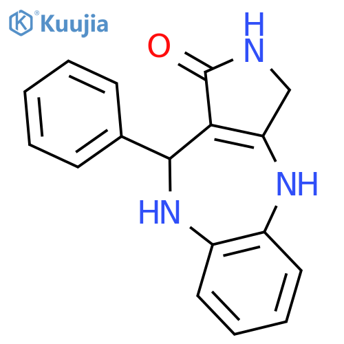 10-phenyl-3,4,9,10-tetrahydropyrrolo[3,4-b][1,5]benzodiazepin-1(2H)-one structure