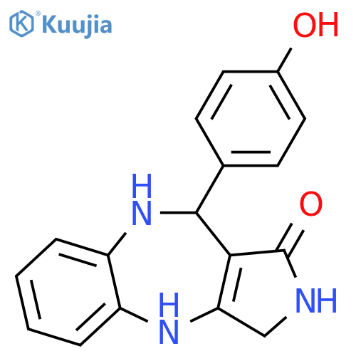 4-(4-hydroxyphenyl)-2,4,5,10-tetrahydro-1H-pyrrolo[3,4-c][1,5]benzodiazepin-3-one structure
