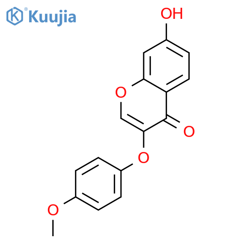 7-hydroxy-3-(4-methoxyphenoxy)-4H-chromen-4-one structure