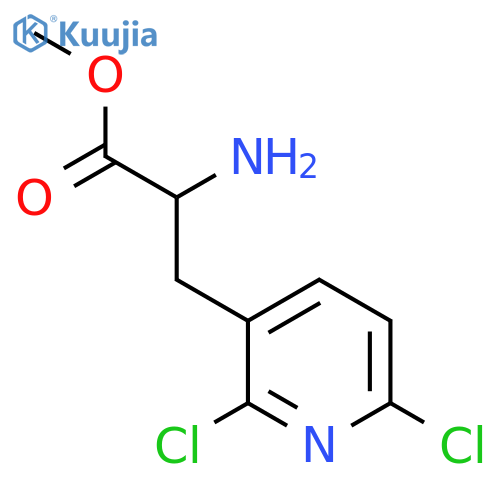 methyl 2-amino-3-(2,6-dichloropyridin-3-yl)propanoate structure