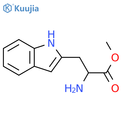 methyl 2-amino-3-(1H-indol-2-yl)propanoate structure