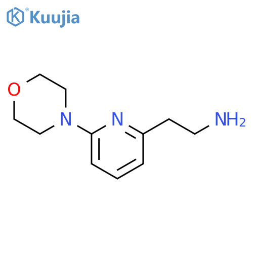 2-(6-morpholinopyridin-2-yl)ethan-1-amine structure