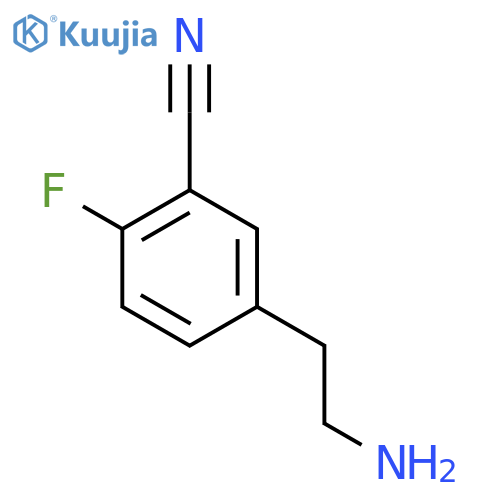 5-(2-aminoethyl)-2-fluorobenzonitrile structure
