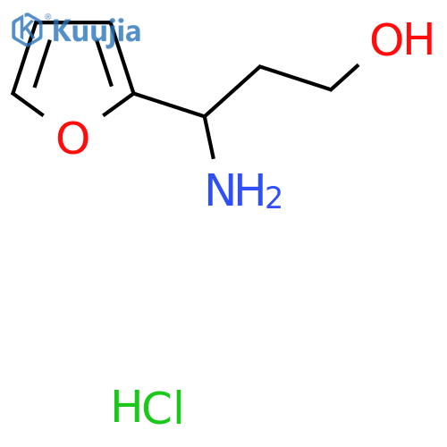 3-AMINO-3-(FURAN-2-YL)PROPAN-1-OL HYDROCHLORIDE structure