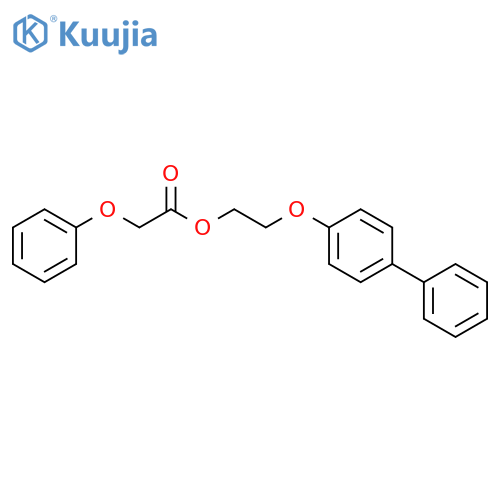 Acetic acid, phenoxy-, 2-([1,1'-biphenyl]-4-yloxy)ethyl ester structure