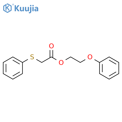 2-Phenoxyethyl (phenylsulfanyl)acetate structure
