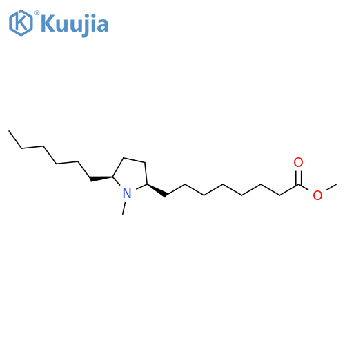 2-Pyrrolidineoctanoic acid, 5-hexyl-1-methyl-, methyl ester, cis- structure