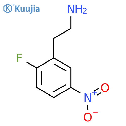2-(2-fluoro-5-nitrophenyl)ethan-1-amine structure