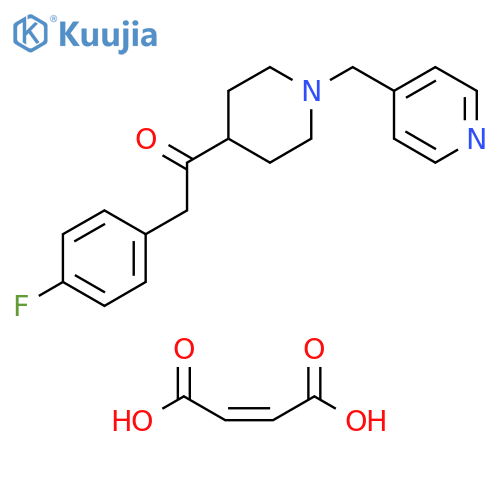 Ethanone, 2-(4-fluorophenyl)-1-[1-(4-pyridinylmethyl)-4-piperidinyl]-,(Z)-2-butenedioate (1:2) structure