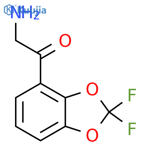 2-Amino-1-(2,2-difluoro-1,3-benzodioxol-4-yl)ethanone structure