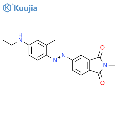 1H-Isoindole-1,3(2H)-dione, 5-[2-[4-(ethylamino)-2-methylphenyl]diazenyl]-2-methyl- structure