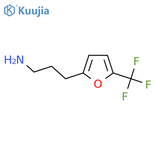 3-5-(trifluoromethyl)furan-2-ylpropan-1-amine structure