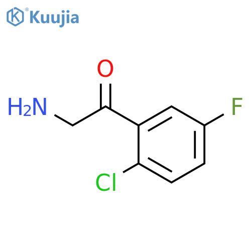 2-amino-1-(2-chloro-5-fluorophenyl)ethan-1-one structure