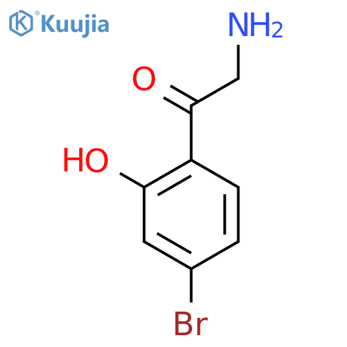 2-amino-1-(4-bromo-2-hydroxyphenyl)ethan-1-one structure