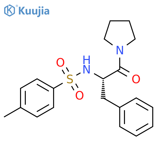 Pyrrolidine,1-[2-[[(4-methylphenyl)sulfonyl]amino]-1-oxo-3-phenylpropyl]-, (S)- structure