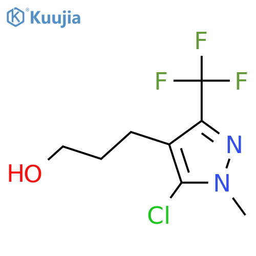 3-5-chloro-1-methyl-3-(trifluoromethyl)-1H-pyrazol-4-ylpropan-1-ol structure