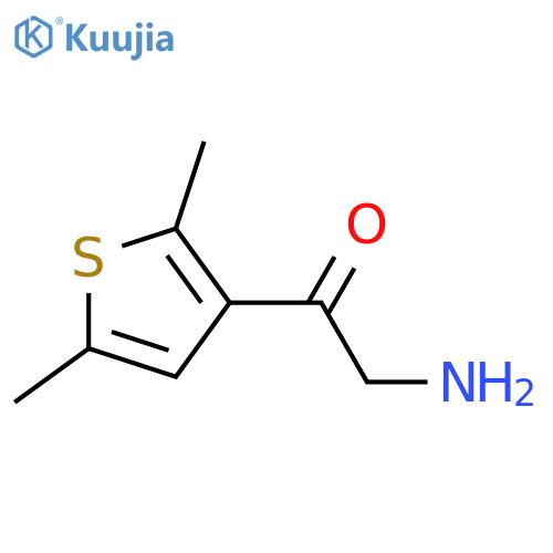 2-amino-1-(2,5-dimethylthiophen-3-yl)ethan-1-one structure