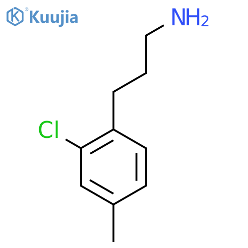 3-(2-Chloro-4-methylphenyl)propan-1-amine structure