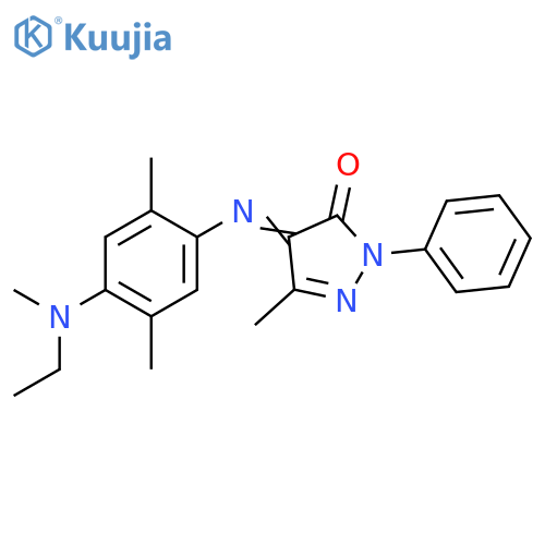 3H-Pyrazol-3-one,4-[[4-(ethylmethylamino)-2,5-dimethylphenyl]imino]-2,4-dihydro-5-methyl-2-phenyl- structure