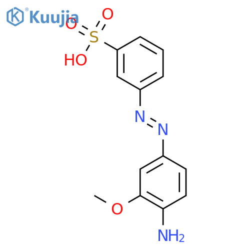 Benzenesulfonic acid,3-[2-(4-amino-3-methoxyphenyl)diazenyl]- structure