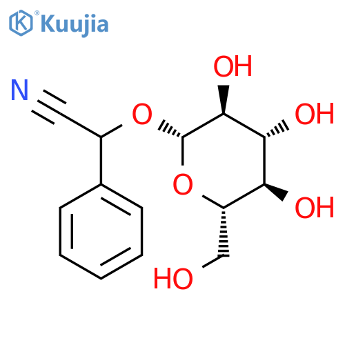 Benzeneacetonitrile, a-(b-D-glucopyranosyloxy)- structure