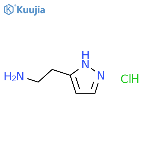 2-(1H-pyrazol-5-yl)ethan-1-amine dihydrochloride structure