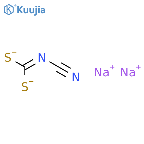 Carbamodithioic acid,N-cyano-, sodium salt (1:2) structure