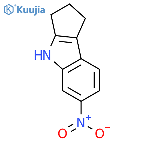 1,2,3,4-tetrahydro-6-nitro-Cyclopent[b]indole structure