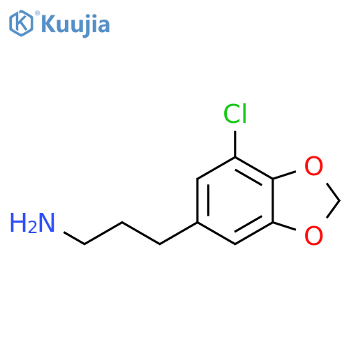 3-(7-chloro-1,3-dioxaindan-5-yl)propan-1-amine structure