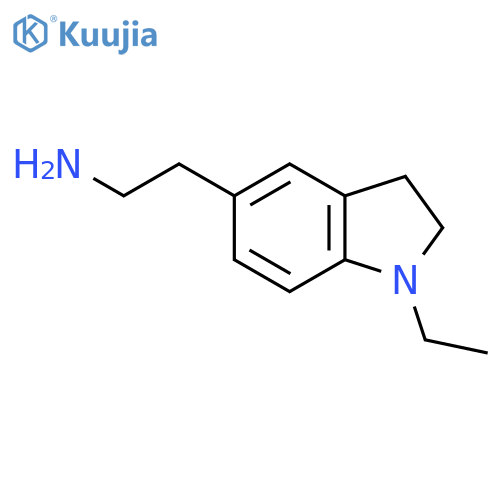 2-(1-ethyl-2,3-dihydro-1H-indol-5-yl)ethan-1-amine structure