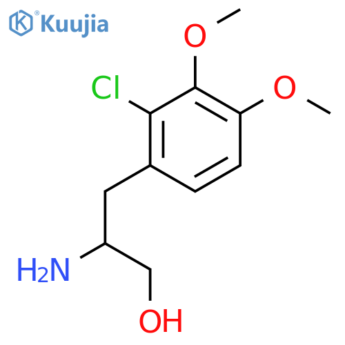 2-amino-3-(2-chloro-3,4-dimethoxyphenyl)propan-1-ol structure