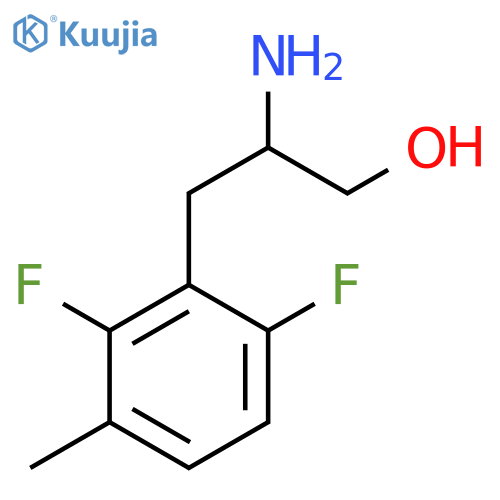 2-amino-3-(2,6-difluoro-3-methylphenyl)propan-1-ol structure