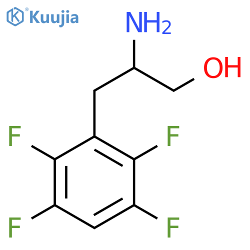 2-amino-3-(2,3,5,6-tetrafluorophenyl)propan-1-ol structure