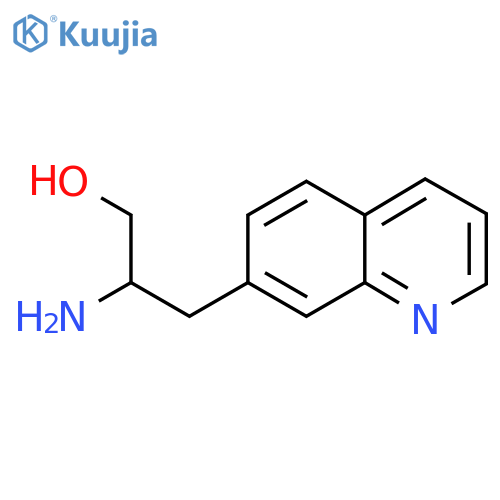 2-Amino-3-(quinolin-7-yl)propan-1-ol structure