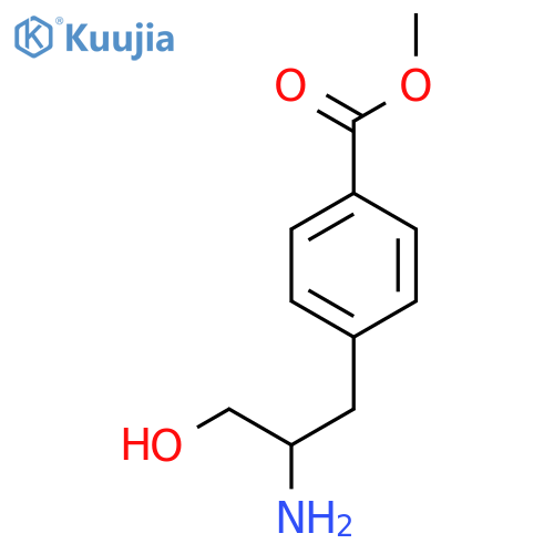 methyl 4-(2-amino-3-hydroxypropyl)benzoate structure