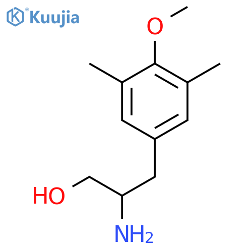 2-amino-3-(4-methoxy-3,5-dimethylphenyl)propan-1-ol structure
