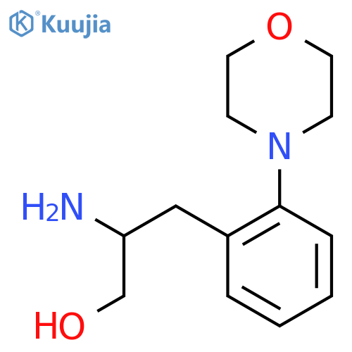2-amino-3-2-(morpholin-4-yl)phenylpropan-1-ol structure