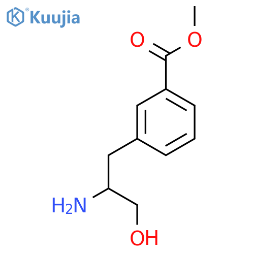 methyl 3-(2-amino-3-hydroxypropyl)benzoate structure