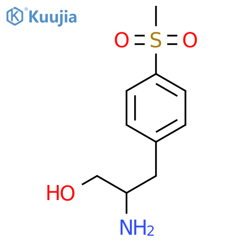 2-amino-3-(4-methanesulfonylphenyl)propan-1-ol structure