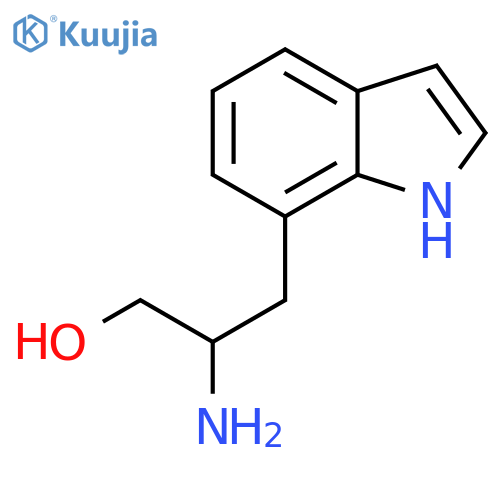 2-amino-3-(1H-indol-7-yl)propan-1-ol structure